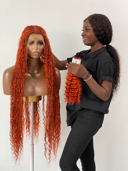 Bohemian Knotless - TARA COPPER RED (100% Human Hair)
